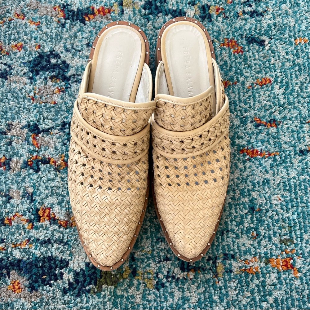 FREDA SALVADOR KEEN WOVEN MULES